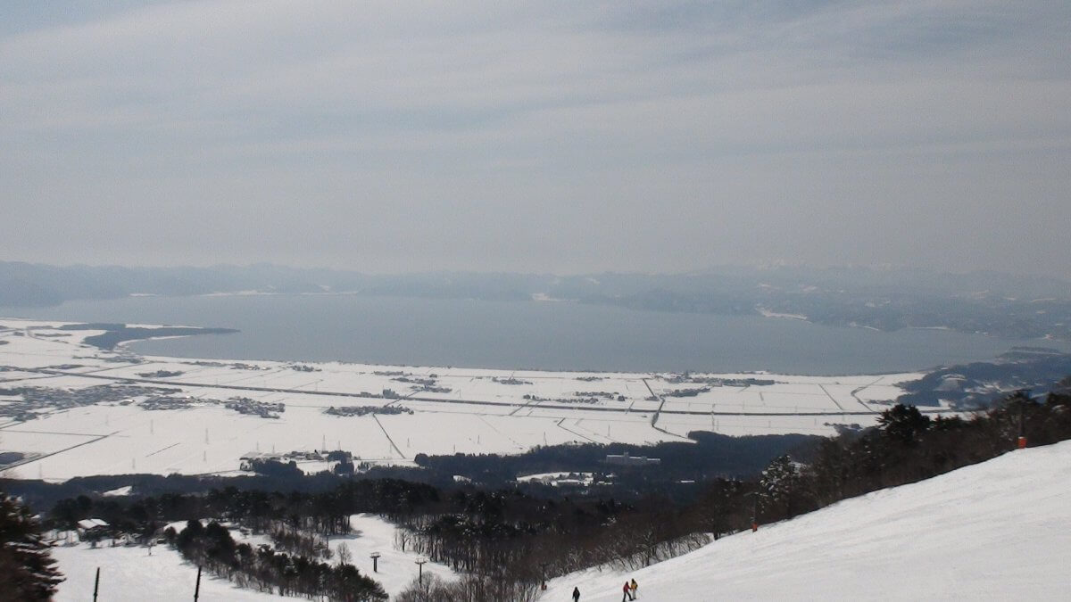 猪苗代スキー場の眺め