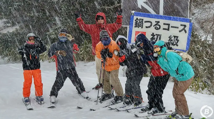 突然の吹雪