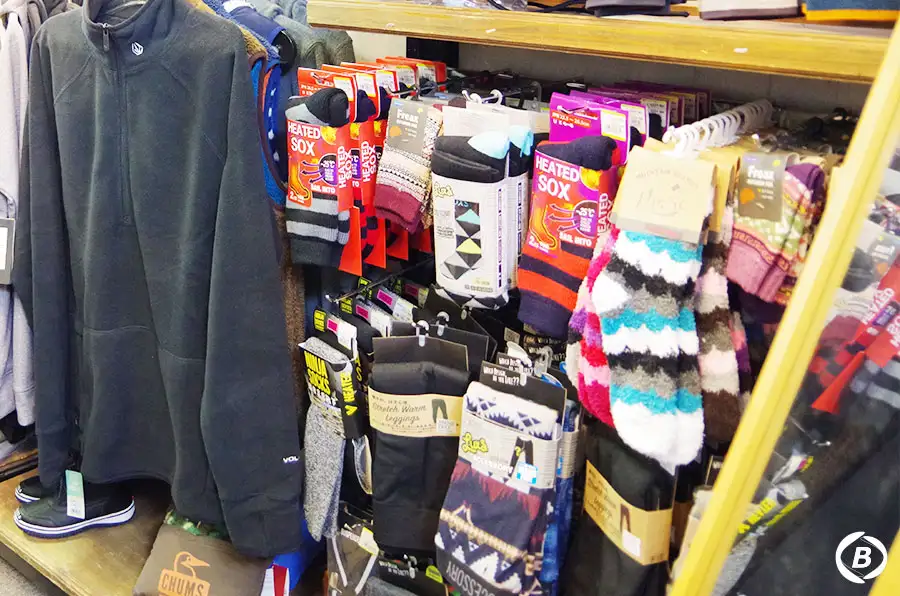 売店の靴下
