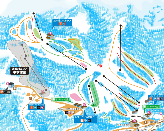 Mt.乗鞍スノーリゾートのゲレンデマップ