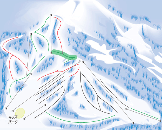 戸隠スキー場のゲレンデマップ