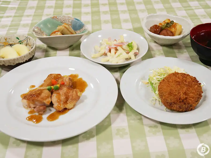 ホテルレシェントの夕食一例