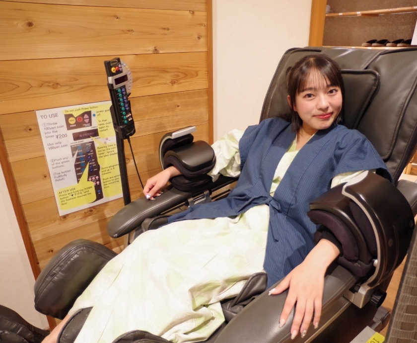 温泉後のリラックス