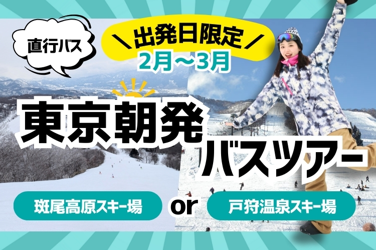 【出発日限定】東京駅朝発バスツアー